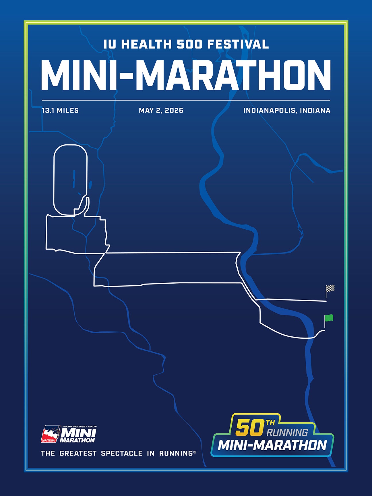 Mini Marathon Route Poster
