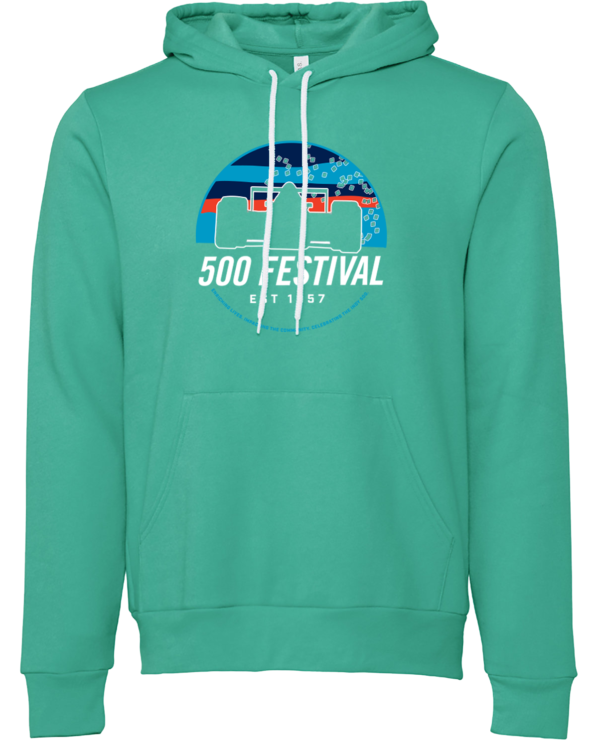 500 FESTIVAL SUNSET RACER SPONGE FLEECE HOODIE