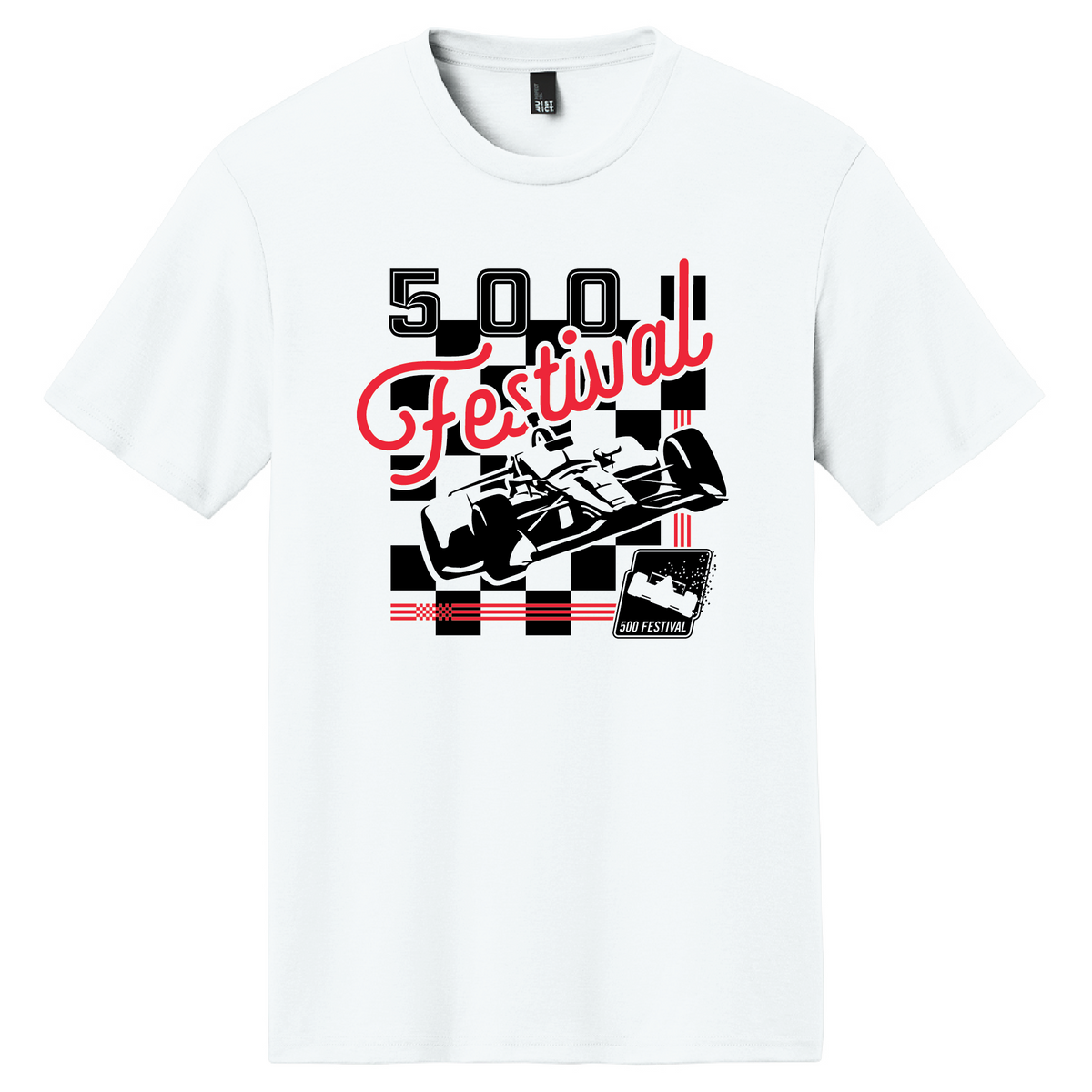 Vintage Checkered Graphic Tee