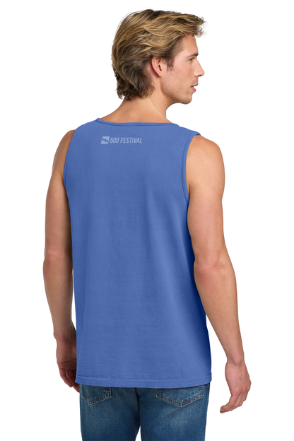 500 FESTIVAL RACE CAR TONE ON TONE MEN'S MUSCLE TANK