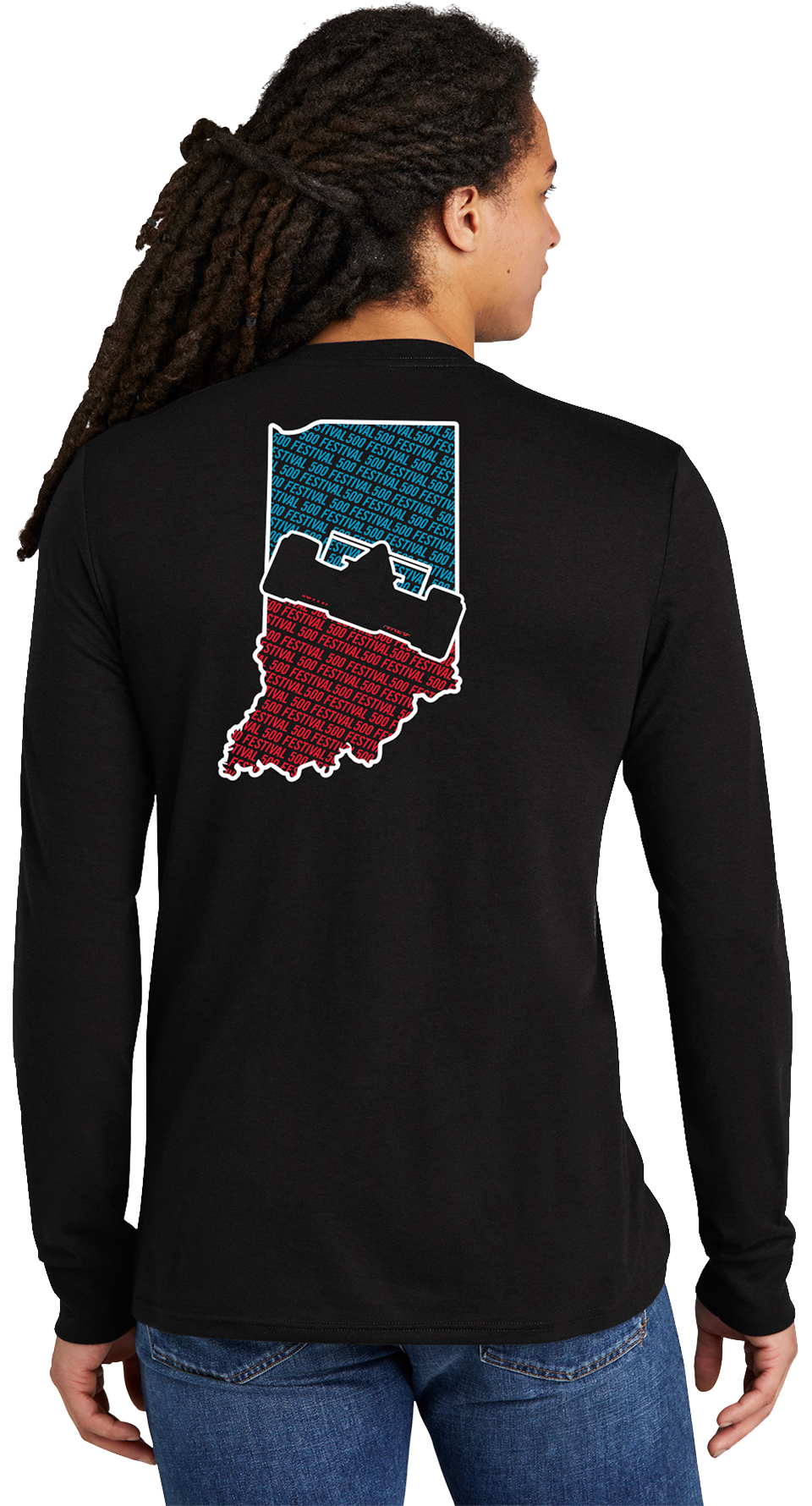 500 Festival State of Indiana Long Sleeve