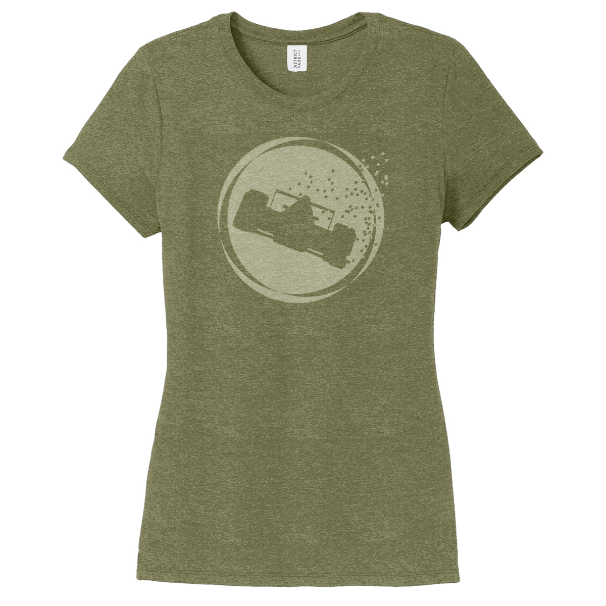 500 FESTIVAL RACE CAR TONE ON TONE WOMEN'S SHORT SLEEVE TEE