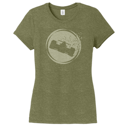 500 FESTIVAL RACE CAR TONE ON TONE WOMEN'S SHORT SLEEVE TEE