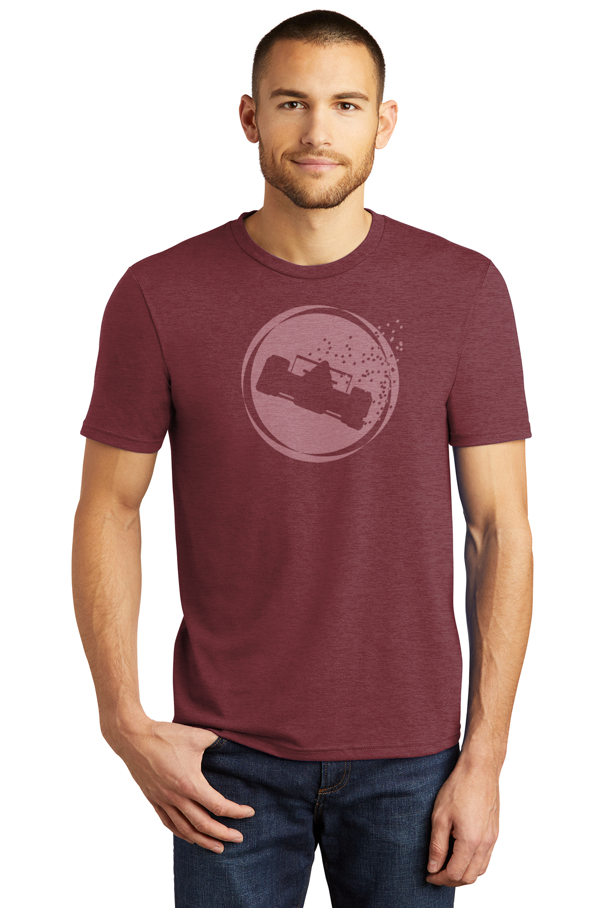 500 FESTIVAL RACE CAR TONE ON TONE MEN'S SHORT SLEEVE TEE