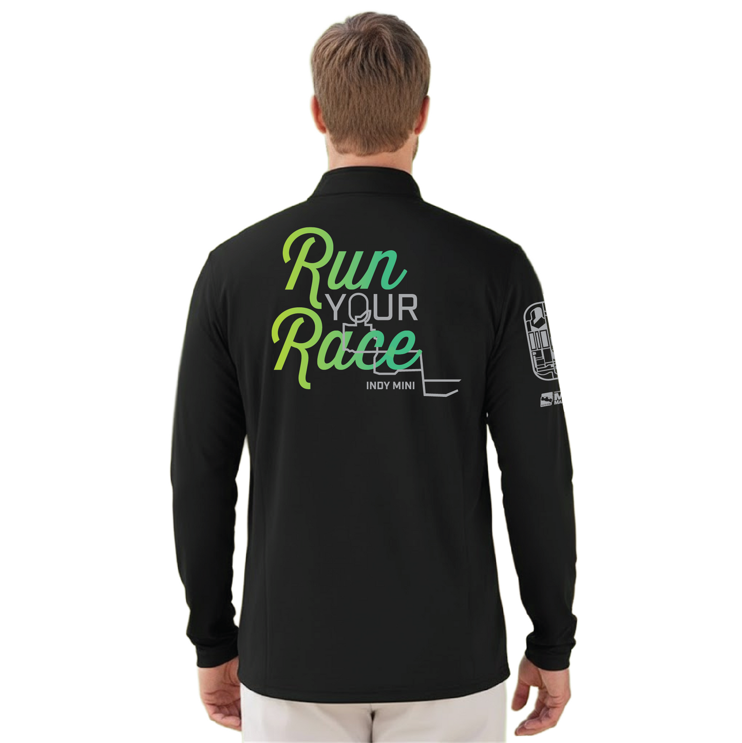 INDY MINI RUN YOUR RACE QUARTER ZIP PULLOVER AUGUSTA 2785