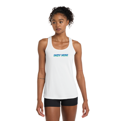 INDY MINI BOLD FONT RACERBACK TANK LST356