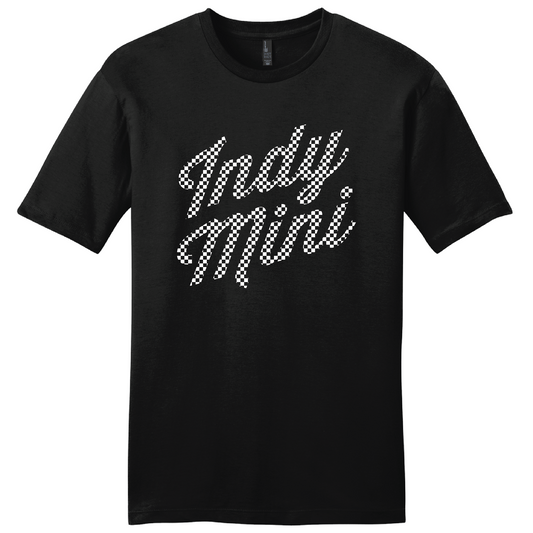 Indy Mini Script Checkered 2025 Short Sleeve Tee DT6000