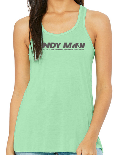 WOMEN’S INDY MINI GREATEST SPECTACLE FLOWY RACERBACK TANK